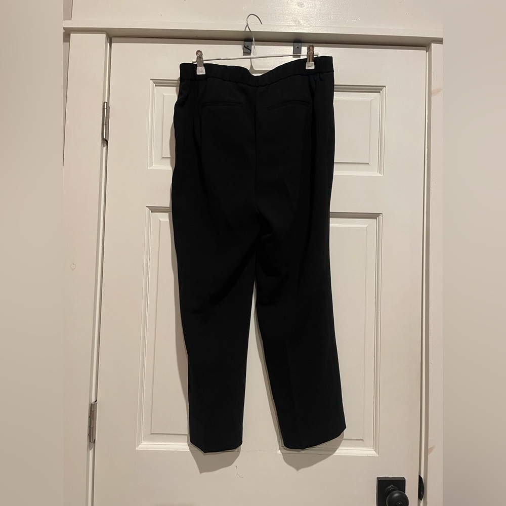 Talbots Black Straight Leg Dress Pants with Pleats - Picture 3 of 5
